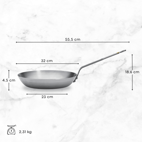 Poêle Grill en acier MINERAL B Ø32cm