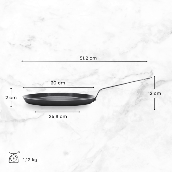 Crêpepfanne mit Keramikbeschichtung CERANOA Ø30cm