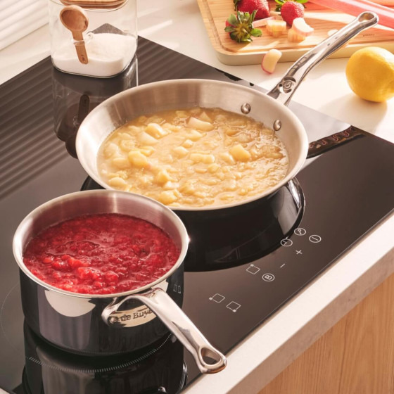 Stainless steel duo saucepan Ø20cm and frying pan Ø28cm AFFINITY