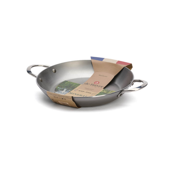 Steel paella pan MINERAL B Ø28cm