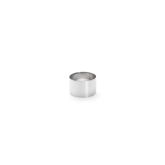 Lot de 4 cercles à entremets inox Ø7cm H.4,5cm