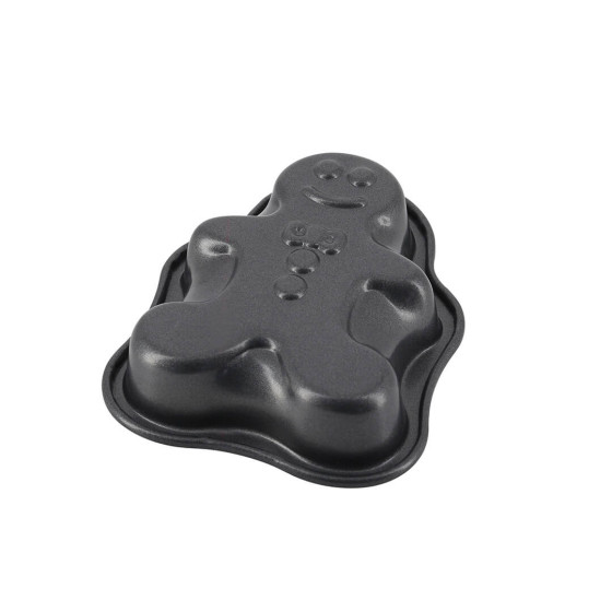 Set of 4 non-stick steel Mini Gingerbread Man Moulds