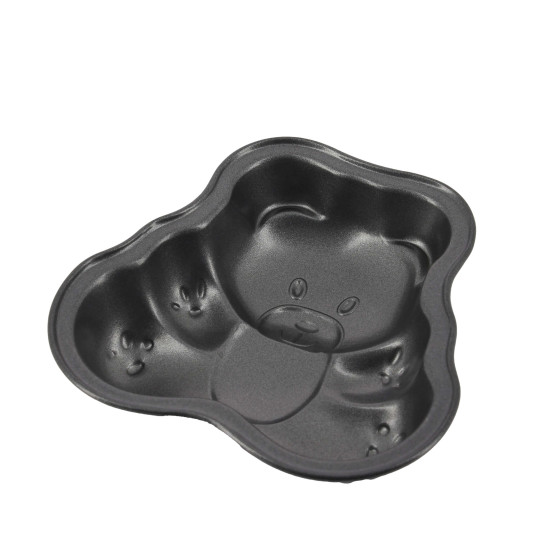 Set of 4 non-stick steel Mini Bear‑Shaped Moulds