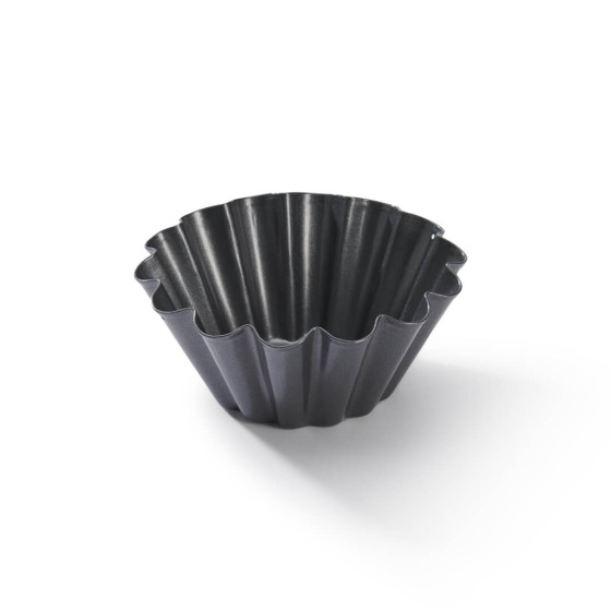 Set aus 4 antihaftbeschichteten Briochette‑Backformen aus Stahl Ø10×4,5 cm