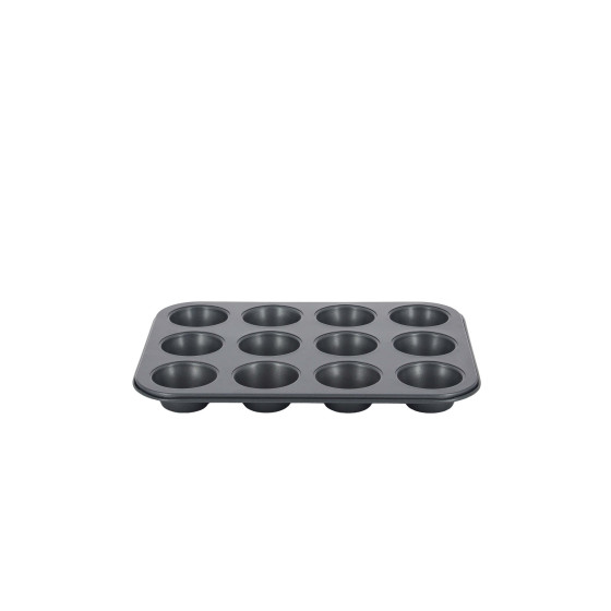 Non-stick steel tray 12 mini muffins