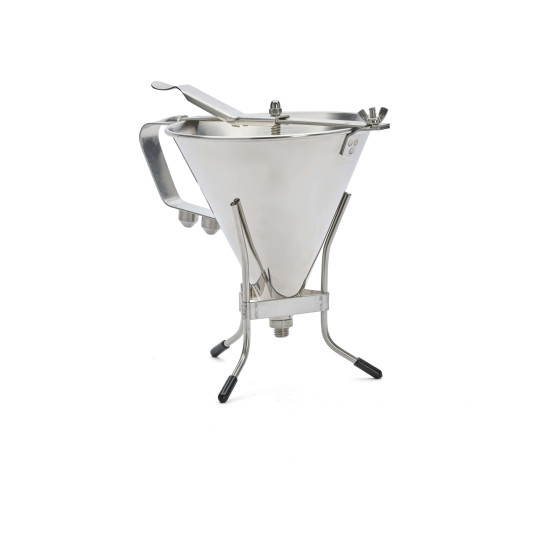 Stainless steel piston funnel KWIK PRO 1,5L with stand