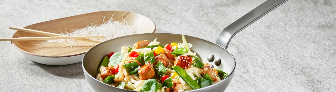 Wok en acier